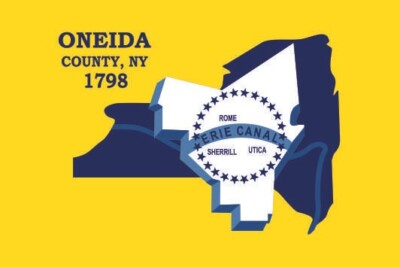 Aufkleber Oneida County (New York) Flagge Fahne 8 x 5 cm Autoaufkleber Sticker