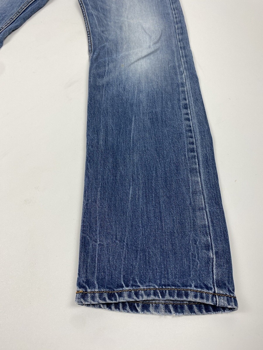 Diesel Industry Jeans Mens 29x32 Worn Blue Denim Button Fly Diesel Industry Jeans Mens 29x32 Worn Blue Denim Button Fly