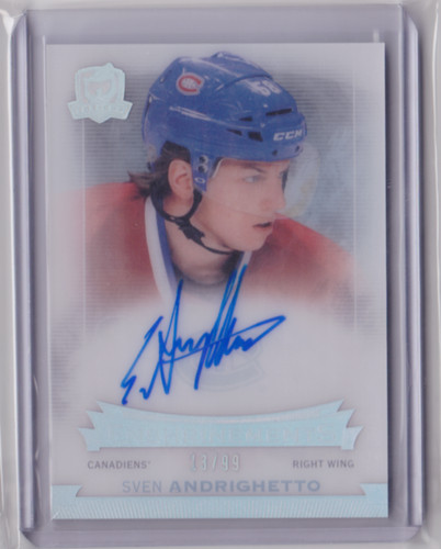 Sven Andrighetto #E-SA 2014 Upper Deck the Cup Enshrinements Autograph card