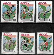 Angola 1986 - World Cup Soccer - Set of 6 Stamps - Scott #723-8 - MNH