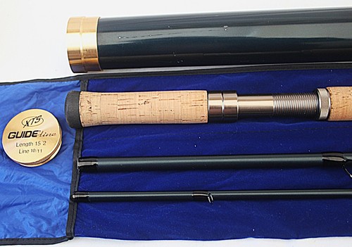 15'-2" GUIDE Line XTS GRAPHITE SALMON SPEY VINTAGE FNSHING ROD R-440 - Bild 1 von 11