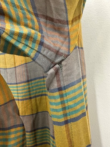 Lanvin 2 pc VTG 70s Multicolor Stripe Check Long Sleeve Dress & Blazer *no size* - Picture 24 of 24