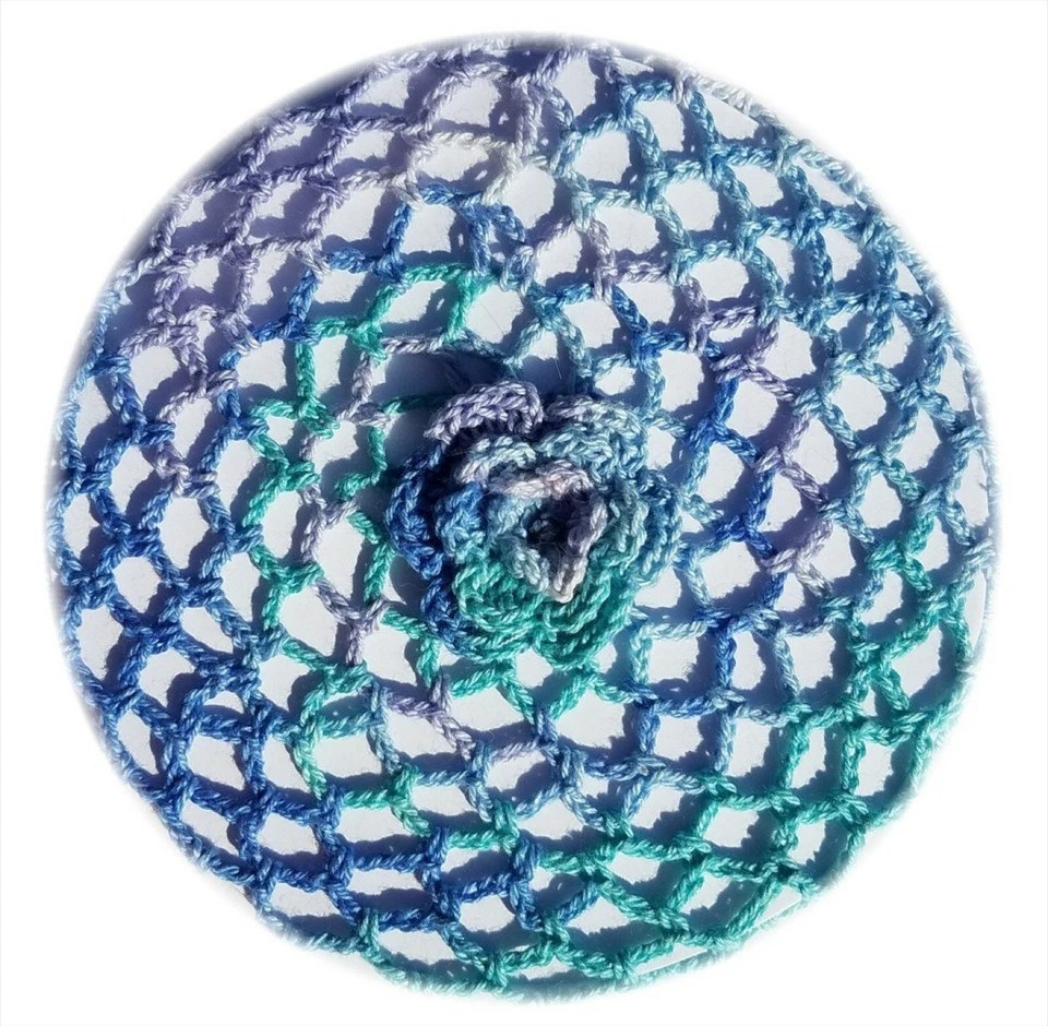 Crochet bun cover Ballet Dance Recital Skating Snood custom colors/sizes - Image 3 of 4