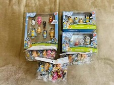 Bluey Family Bingo Dog Dad Mom Action Figures...