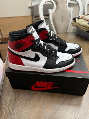 Size 10 - Air Jordan 1 Retro High OG 'Black Toe' 2016 555088-125