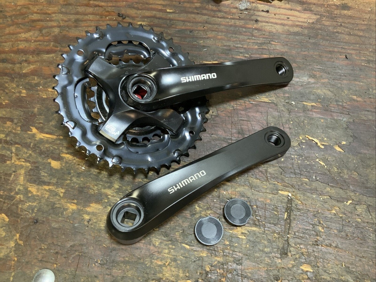 Guarnitura Shimano FC-TY501 - Per Bici, 48-38-28 Denti, Quadrato 6/7/8 Velocit&agrave;