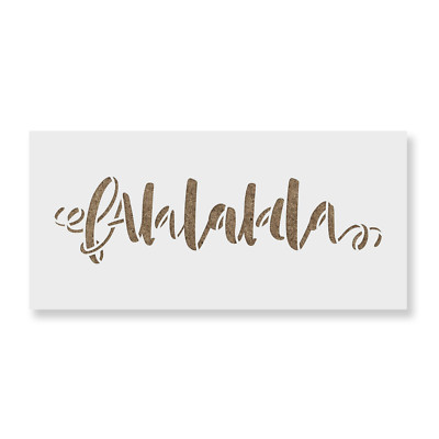 Falalalala Script Stencil - Reusable Stencils for DIY Projects