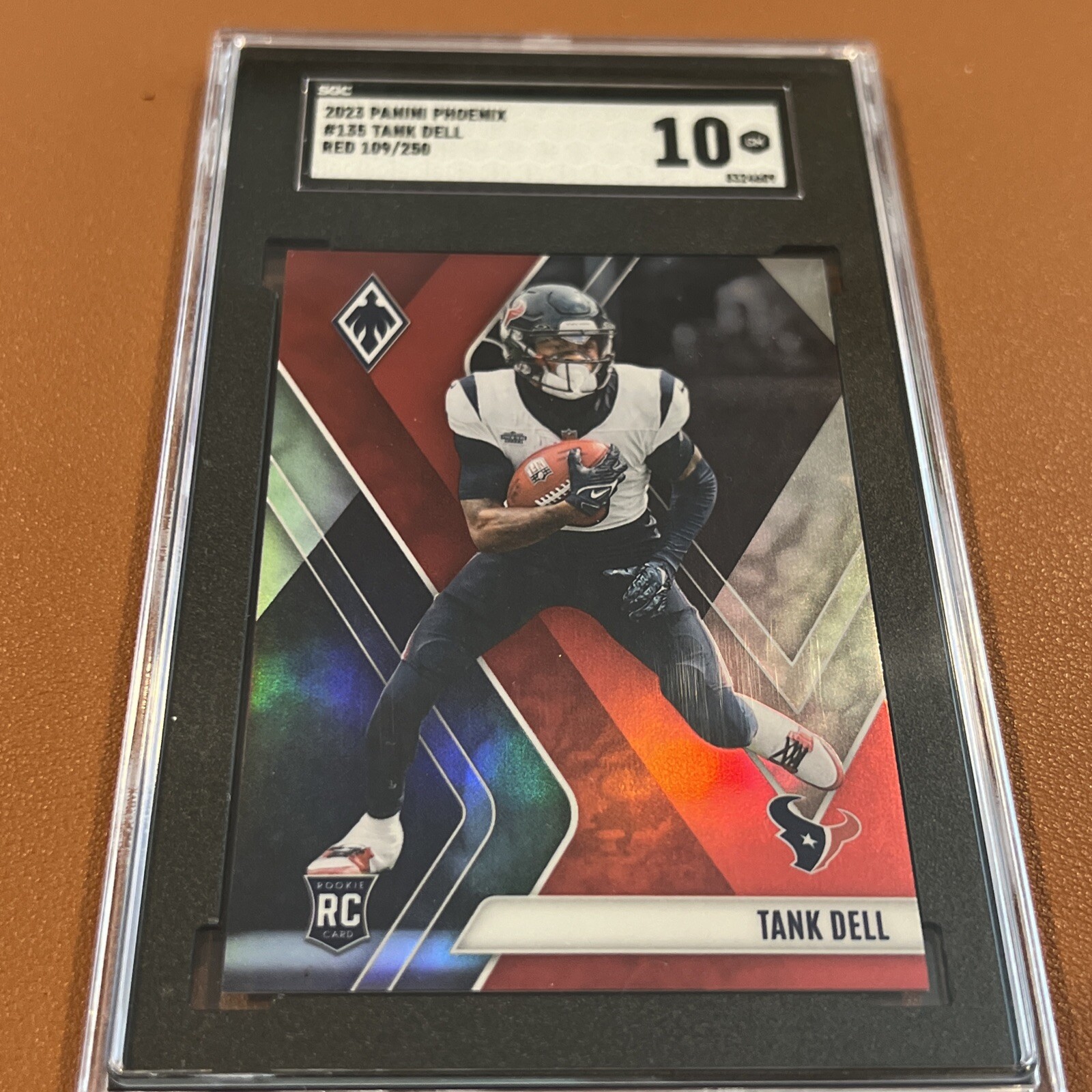 2023 Panini Phoenix - Rookies Red Seismic #135 Tank Dell /199 (RC)