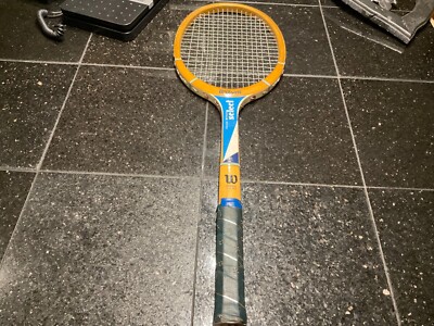 Raquette de tennis vintage en bois Wilson Speed Flex fibre visage 4 1/2
