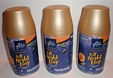(3) Glade Automatic Spray Can Refills FALL NIGHT LONG