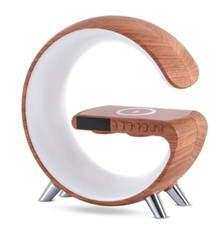 New Intelligent G Shaped LED Lamp Bluetooth Speaker Wireless Charger Atmosphere