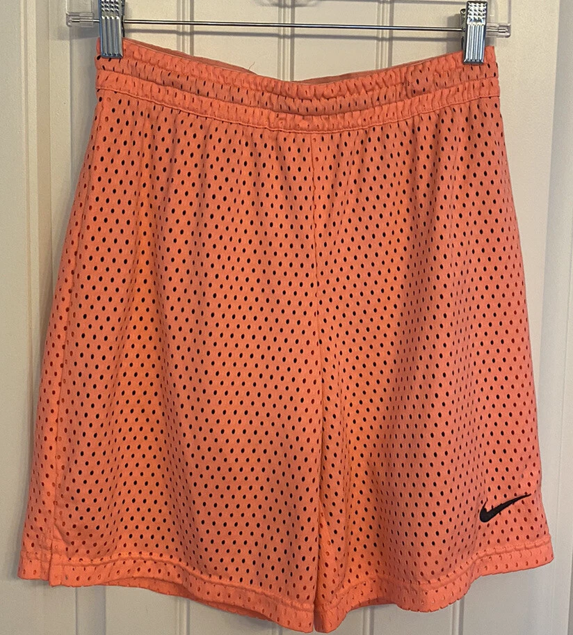 Nike Dri Fit Size Youth XL 2 Layer Shorts Pinkish Orange Fluorescent
