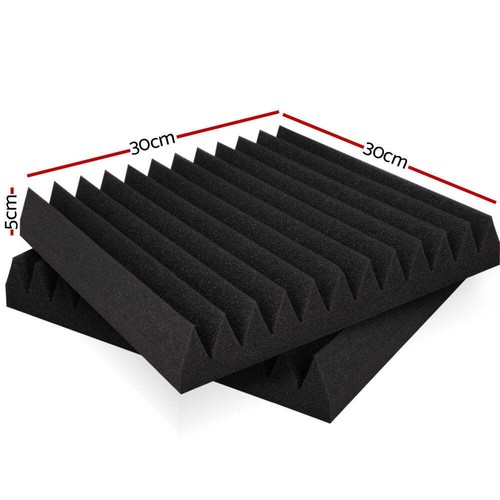 Acoustic Foam 40pcs 30x30x5cm Sound Absorption Proofing Panel Studio Wedge - Picture 2 of 8