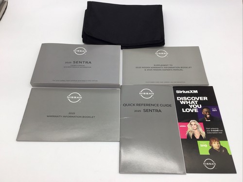 2025 Nissan Sentra Owner's Manual Portfolio & Case