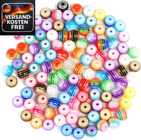 300 Bunte Acrylperlen Rund 8Mm FüR Diy Schmuck Hervoragende QualitäT Vielseitig