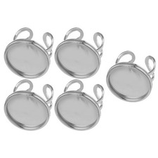 5 Pcs Crafts Ring Blank Making Materials Finger Rings Adjustable