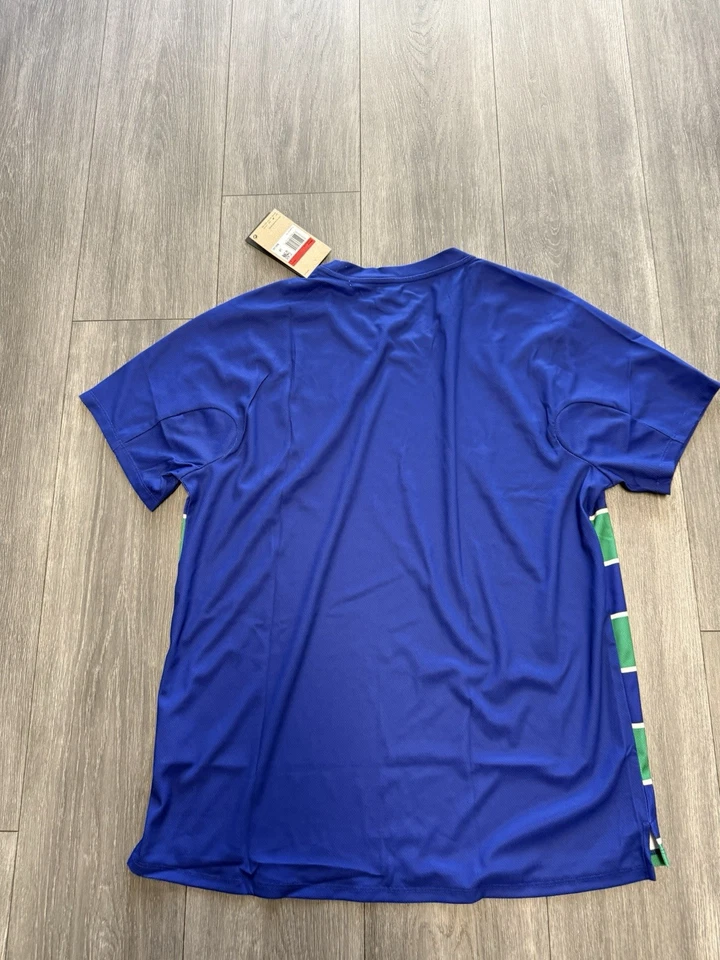 Nike FZ6934-538 Men Medium Carlos Alcaraz 2025 Roland Garros French Tennis Shirt - Image 3 of 4