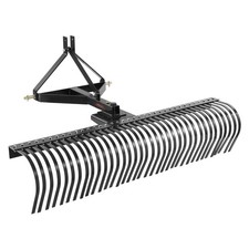 Tractor-powered 72in Dethatcher 36 Reinforced Steel Tines Stable