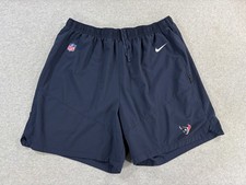 Houston Texans Nike Player Issue Football Practice Shorts (Men's 3XL) #91 - Blue