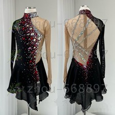 New Ice Figure Skating Dress Figure Skating Dress For Competition black