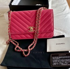 CHANEL Trendy CC WOC Wallet on Chain Pink Lambskin