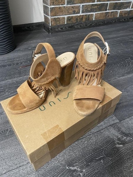Women Unisa Heels Orange Suede 38