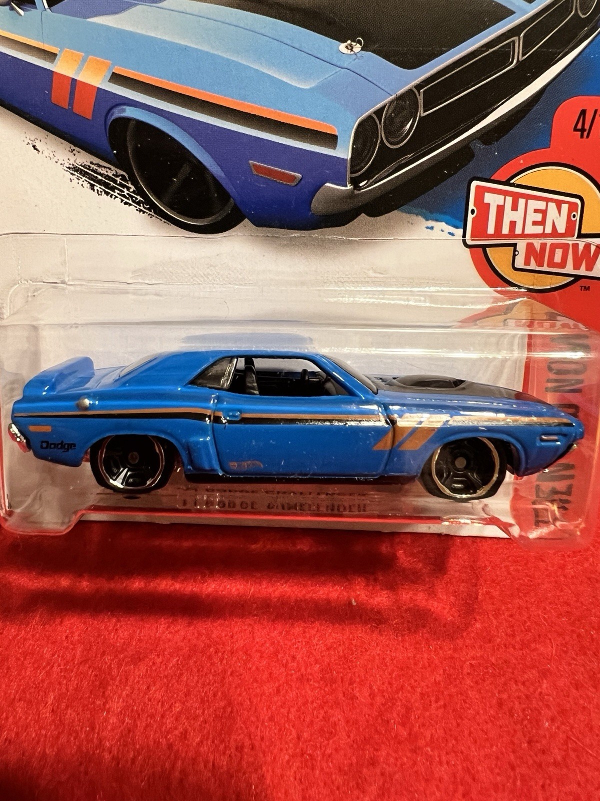 2016 Hot Wheels Target #104 Then and Now 4/10 71 DODGE CHALLENGER Blue 🛞🛞