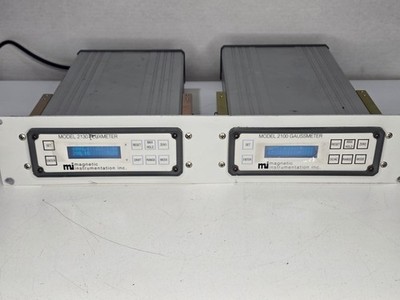 Magnetic Instrumentation 2100 Gaussmeter With 2130 Fluxmeter Power Tested