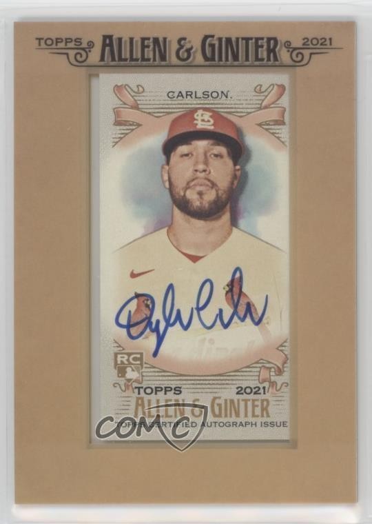 2021 Topps Allen & Ginter's Framed Mini Auto Dylan Carlson #FMA-DC Auto 1q0o