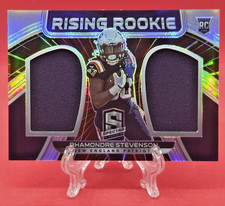 2021 PANINI SPECTRA RHAMONDRE STEVENSON #RRM-RS (RC,43/75) DUAL PATCH PATS
