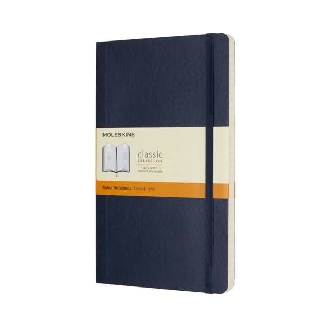 Moleskine Sapphire Blue Large Ruled Notebook Soft (Paperback Book) - Image 4