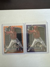 JOSWA LUGO 2025 BOWMAN DRAFT CHROME #BDC-24 ORANGE REFRACTOR /25 + Purple /250