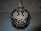 Orig WW1 Germ Ersatz Prussia Pickelhaub Spike Helmet w Orig cover "Tr.A. 8 1916"