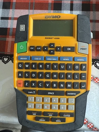 Dymo Rhino 4200 Label Printer Without Charger / Just Battery