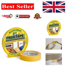 Frog Tape Yellow - Delicate Surface Masking Tape 24mm x 41.1m for Sharp Edges