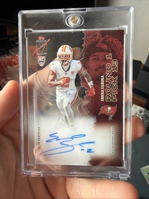 Topps 2025 Signature Class Emeka Egbuka Acetate Crystal Clear Auto RCCL-EE RC