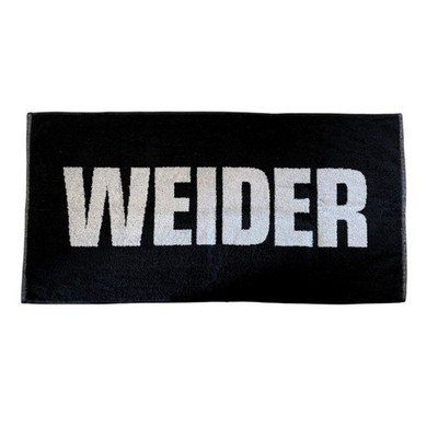 Weider Handtuch 100 x 50cm Schwarz Grau Fitness  Gym Towel 