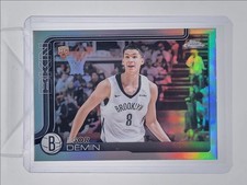 EGOR DEMIN 2025-26 TOPPS CHROME BASKETBALL ROOKIE REFRACTOR NETS RC Q6383