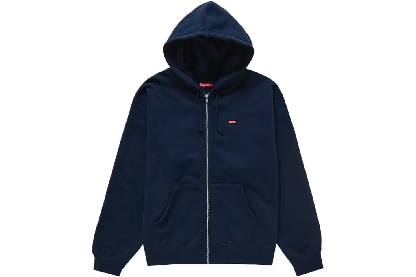 Supreme Navy Small Box Zip Up Jacket SS24