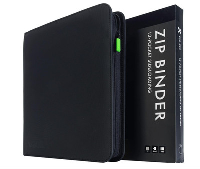 Vault X 12 Pocket Trading Card Binder, 480 Card, Exo-Tec Zip Album, Side-Loading