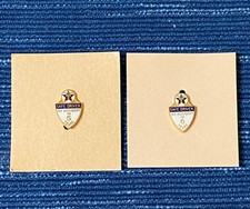 Pair of NOS Vintage Texaco Safe Driver Service Pins Sterling Silver Enamel 87B