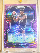2020 Jeff Gladney Panini Prizm Rookie Autograph Purple Pulsar Prizm RC MINT 🔥🔥