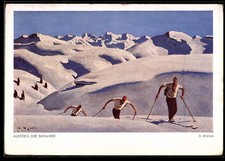 Künstler-AK sign. Alfons Walde: Aufstieg der...