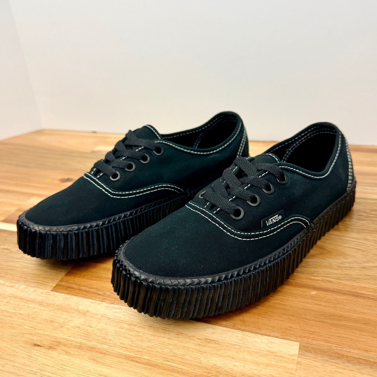 Vans Authentic Stackform Ribbed Platform Sneakers… - image 1