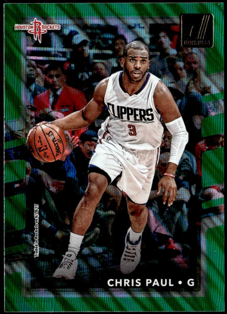 2017-18 Donruss #52 Chris Paul Green Flood E1