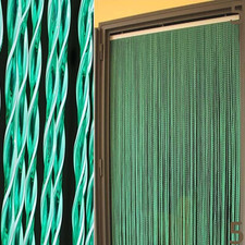 ® Tenda Moschiera Mod.C a Fili in Pvc Regolabile Zanzariera per Porta Finestra E