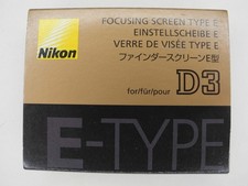 NEW Nikon Focusing Screen Type E w/ Box / Case / Tweezers For D3 / D3s / D3x