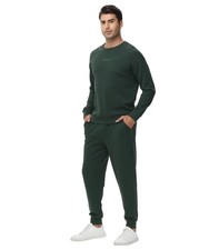 Men's Tracksuit Athletic Sweatsuits Long Sleeve 2 Piece Outfit Running Joggin...