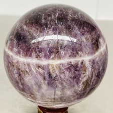Natural Dream Amethyst Quartz Crystal Sphere Ball Healing 1620G