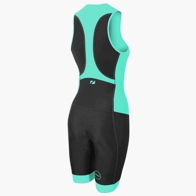 ZONE3 Aquaflo Plus Trisuit Triathlon Sleeveless Suit Swim Cycling 